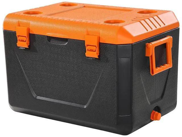 Main image of Portable Cooler, Lightweight Rigid Material Insulated Portable Cooler, Suitable for Family Picnics and Long Trips