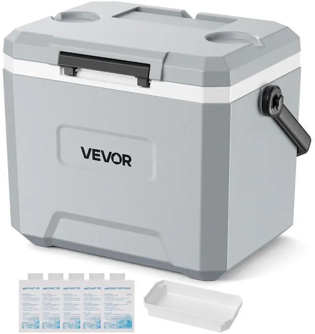 Main image of Portable Cooler, Lightweight Rigid Material Insulated Portable Cooler, Suitable for Family Picnics and Long Trips