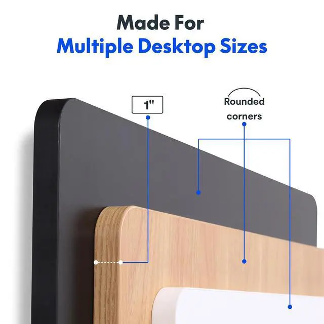 Alt view image 7 of 7 - 55"x28" One-Piece Electric Standing Desk, 1" Thick Seamless Desktop for Home Office, Study & Multi-Monitor Setup, Black