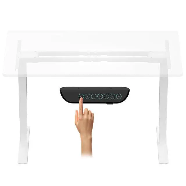 Main image of E6 Max Dual Motor 3 Stages Standing Desk Height Adjustable Electric Stand Up Desk Frame Only (White)