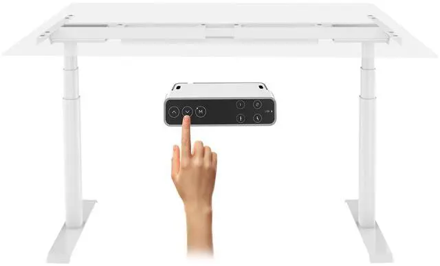 Main image of E6 Pro Oval Dual Motor 3 Stages Standing Desk Oval Leg Height Adjustable Electric Stand Up Desk Frame Only (White)