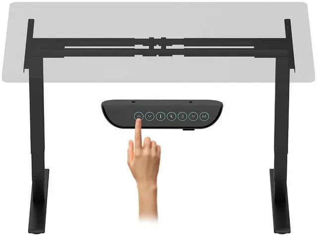 Main image of E6 Max Dual Motor 3 Stages Standing Desk Height Adjustable Electric Stand Up Desk Frame Only (Black)