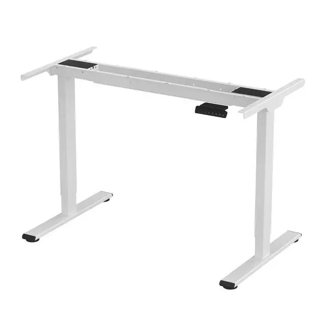 Alt view image 4 of 6 - E3 Dual Motor 2 Stages Standing Desk Height Adjustable Electric Stand Up Desk Frame Only (White)