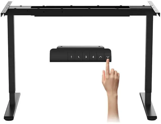 Main image of E3 Dual Motor 2 Stages Standing Desk Height Adjustable Electric Stand Up Desk Frame Only (Black)