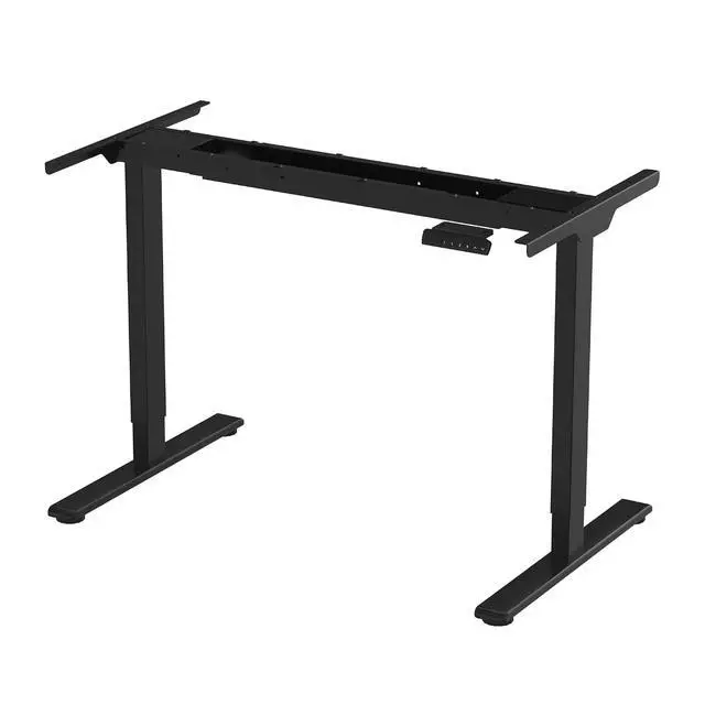 Alt view image 4 of 6 - E3 Dual Motor 2 Stages Standing Desk Height Adjustable Electric Stand Up Desk Frame Only (Black)