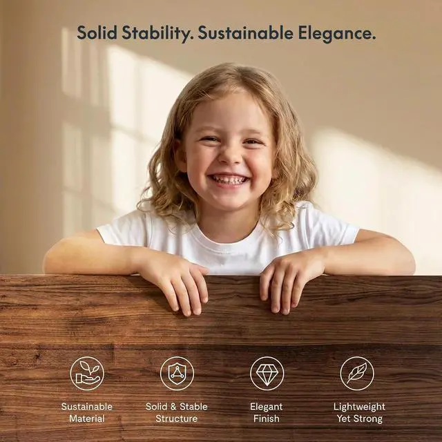 Alt view image 5 of 7 - E6 MAX Real Walnut Veneer 60x30 Inch Dual Motor Standing Desk, 330lbs Weight Capacity w/WarpResistant SolidCore, 3Stage Height Adjustable Sit Stand Desk with Wheels (Black Frame)