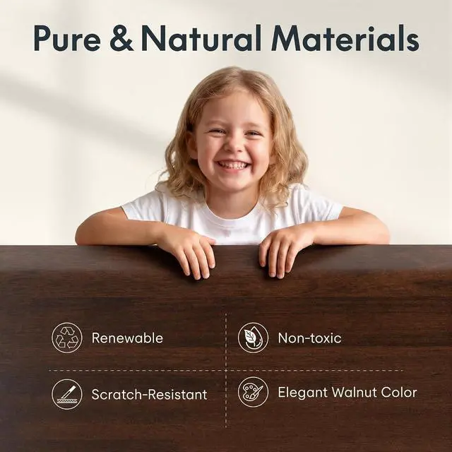 Alt view image 4 of 7 - E6 MAX 1" Thick Beveled-Edge Solid Wood Standing Desk, 55"x28" Dual Motor 3-Stage Heavy Duty Workstation, 330lbs Weight Capacity Height Adjustable Desk(Black Walnut Rubberwood + White Frame)
