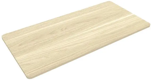Main image of Whole Piece 55"x28" Desktop 1" Thickness Height Adjustable Desk Rectangular Tabletop White Wood Grain Board (55INCH White Wood Grain)