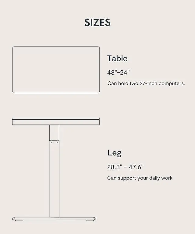 Alt view image 4 of 5 - Electric Standing Desk with Drawer Storage Adjustable Height Quick Assembly Table w/USB Charge Ports (Natural Desktop + Black Frame)