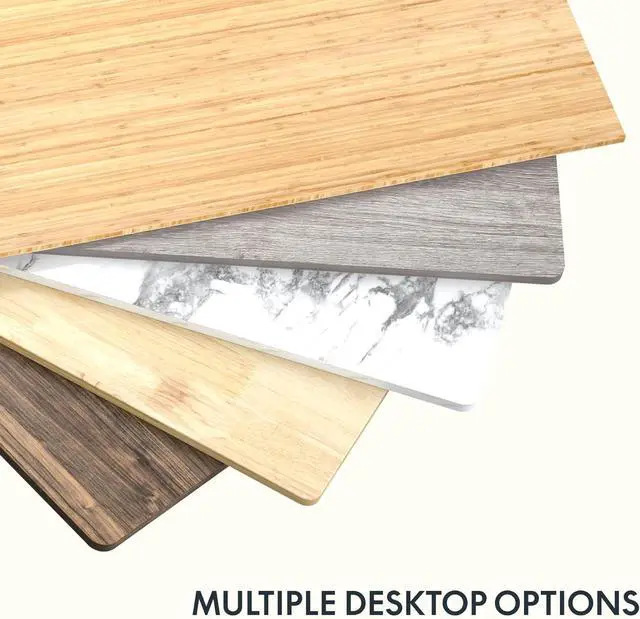 Alt view image 7 of 7 - Whole Piece 60"x24" Desktop 1" Thickness Height Adjustable Desk Rectangular Tabletop White Wood Grain Board (60 White Wood Grain)
