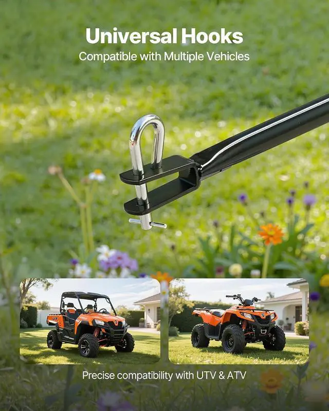 Alt view image 4 of 7 - Tow Behind Broadcast Spreader, 130LBS Capacity, Tow/Push Garden Spreader with 13 in Tires, 30 Adjustable Setting & 9.8 ft Spreading Width, Lawn Spreaders for Seed, Fertilizer, Salt, Ice Melt