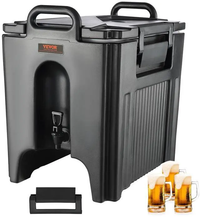 Main image of Insulated Beverage Dispenser, 10 Gallon, Food-grade LL9450UP Hot and Cold Beverage Server, Thermal Drink Dispenser Cooler with 1.18 in PU Layer Two-Stage Faucet Handle, for Restaurant Drink Shop