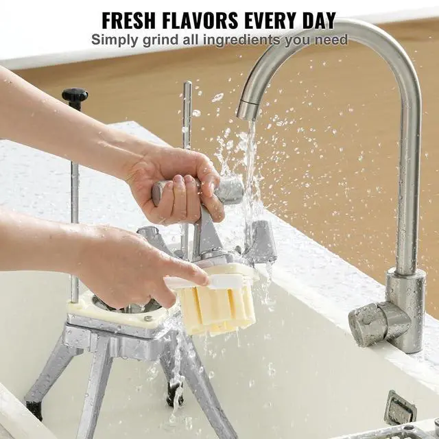 Alt view image 5 of 7 - Commercial Vegetable Fruit Chopper 1/4" Blade Heavy Duty Professional Food Dicer Kattex French Fry Cutter Onion Slicer Stainless Steel for Tomato Peppers Potato Mushroom