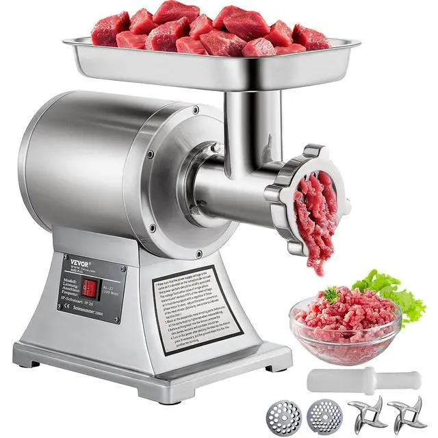 Main image of Commercial Meat Grinder, 550LB/h 1100W Electric Meat Mincer, ETL Approved Heavy Duty Industrial Meat Mincer Machine