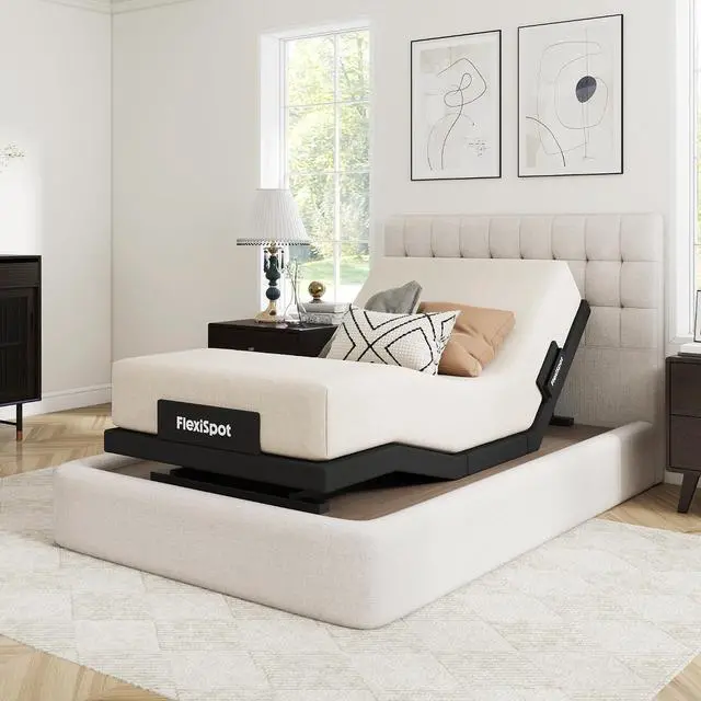 Main image of Adjustable Bed Frame Base Twin XL, Massage, Zero Clearance, Quick Assembly, Under-Bed Lights,Whisper Quiet Durable Motor, Zero Gravity, Mattress Holder, Anti-Snore, Wireless Remote.