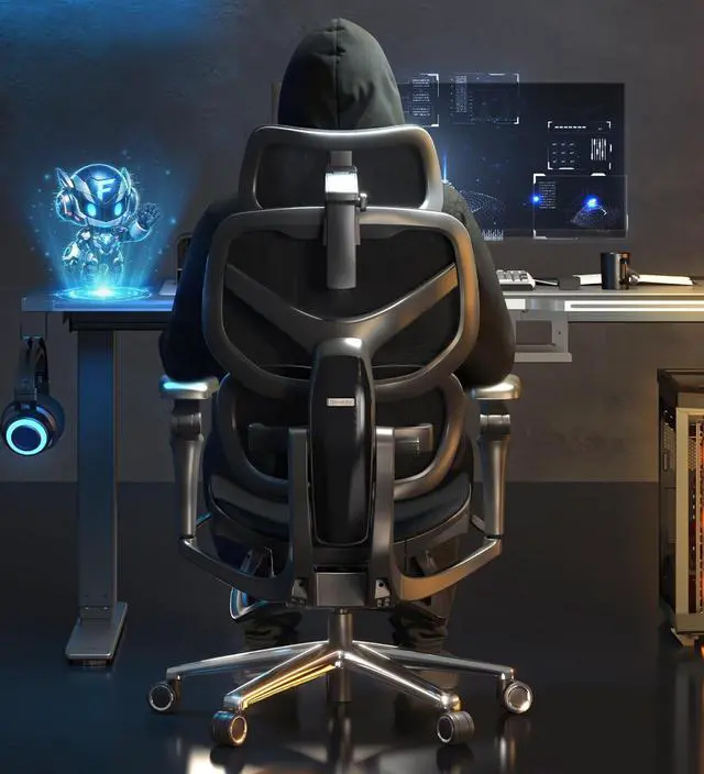 Main image of Sentinel-Pro Ergonomic Gaming Chair with 5-Year Warranty Dual-Wing Adaptive Lumbar 7D Armrests 145° 4-Position Recline Height-Adjustable Backrest Premium Computer Desk Chair for Home, Office