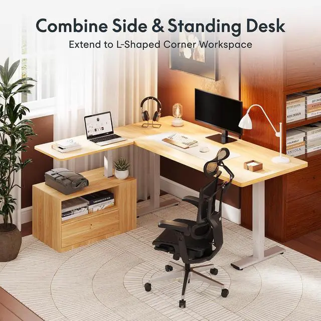 Alt view image 7 of 7 - H7 CAB End Table with Drawers Storage, Narrow Side Table Nightstand with Shelves & Cabinet, Bedside Table for Small Spaces, Sofa Couch Table for Living Room Bedroom,Maple