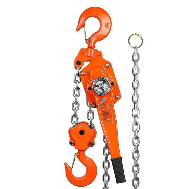 Main image of Manual Lever Chain Hoist, 6 Ton 13200 lbs Capacity 20 FT Come Along, G80 Galvanized Carbon Steel with Weston Double-Pawl Brake, Auto Chain Leading & 360° Rotation Hook, for Garage Factory Dock