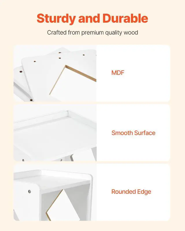 Alt view image 4 of 7 - Montessori Weaning Table and Chair Set, Wooden Toddler Table and Chair Set for Aged 1-5, Adjustable Height Kids Montessori Chair and Activity Table, Ideal for Reading, Eating, Playing - White