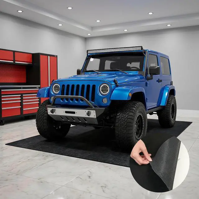 Main image of 20x8 Ft Heavy Duty Garage Floor Mat - Anti-Slip Backing & Oil Absorbent Surface, Premium Waterproof Garage Carpet for Floor, Durable Parking Mat for SUV
