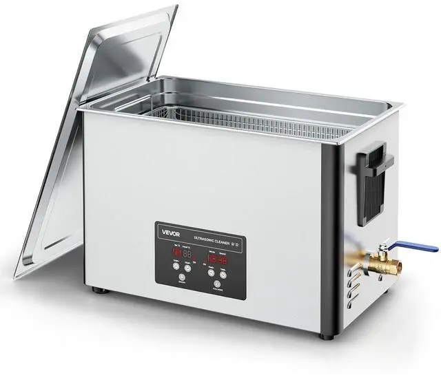 Main image of 30L Ultrasonic Cleaner, Professional Ultrasonic Cleaner Machine with Cleaning Basket & Digital Display, 480W Stainless Steel 40kHz Industrial Cleaning Machine for Parts, Carburetors, Instruments