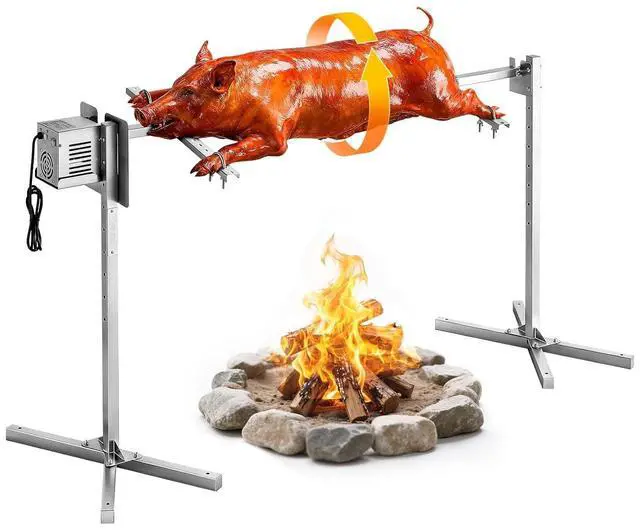 Main image of Rotisserie Grill, 52in Electric Rotisserie Grill Kit 8 Level Height, BBQ Grills Rotisseries Kit with 88 lbs Load Capacity, Asador de Puerco, Stainless Steel Automatic Grilling Kits for Parties