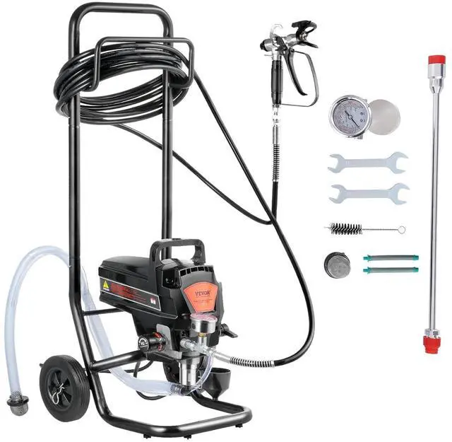 Main image of Stand Airless Paint Sprayer with Cart, 950W 3000PSI High Efficiency Electric Airless Sprayer, Fine and Even Painting Effect, Paint Sprayers for Home Interior and Exterior Furniture and Fences