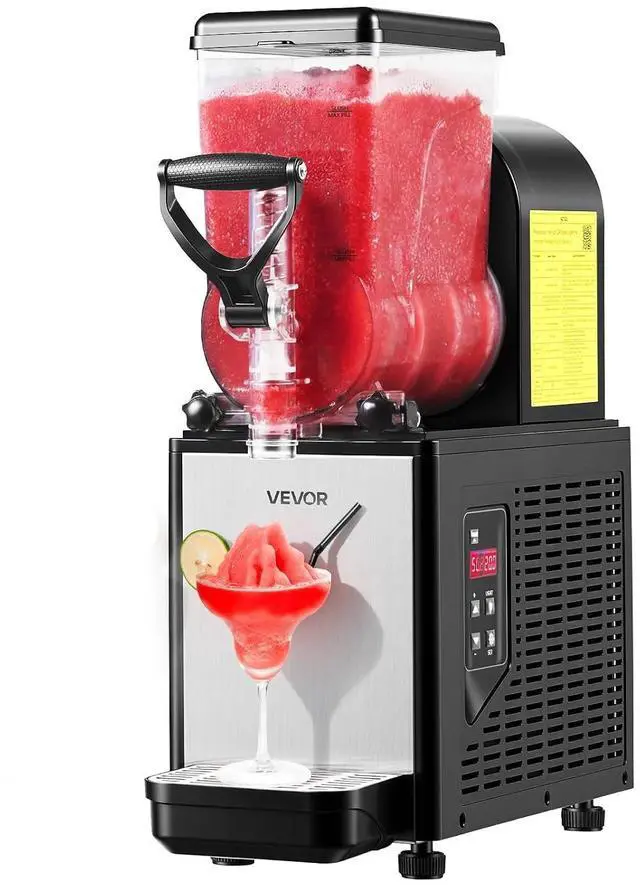 Main image of Slushie Machine, 6L/1.6Gal Commercial Slushy Maker, Frozen Drink Maker with Self-Cleaning, Margarita Machine for Restaurants Bars Party for Slushie, Margaritas, Milkshake & More