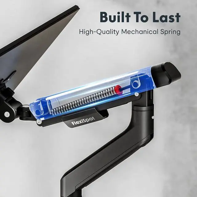 Alt view image 6 of 7 - Monitor Arm, Premium Aluminum Monitor Desk Mount Fits Screen up to 35 Inches, Fully Adjustable Monitor Stand with C-Clamp & Grommet Base for Home Offfice, Holds 6.61 to 26.46 lbs, Black