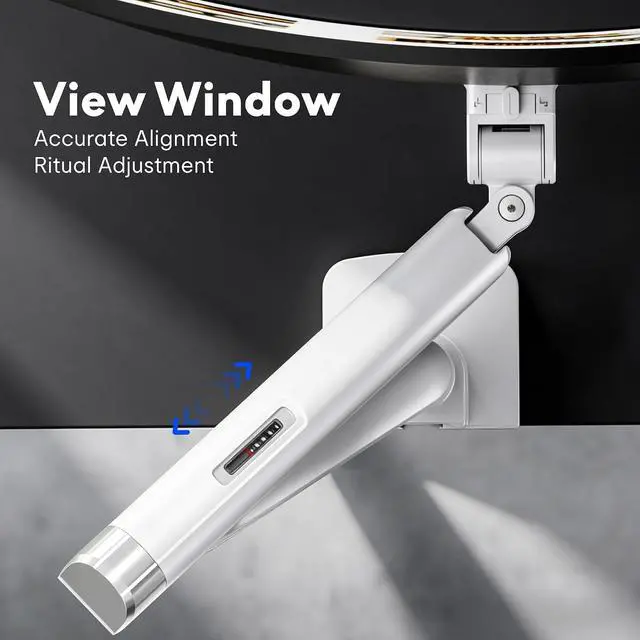 Alt view image 7 of 7 - Single Monitor Arm, Premium Aluminum Monitor Desk Mount Fits Screen up to 39 Inches, Fully Adjustable Monitor Stand with C-Clamp & Grommet Base, Holds 6.61 to 26.46 lbs, White
