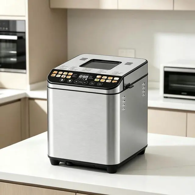 Alt view image 3 of 6 - 25-in-1 Bread Maker Machine, 2LB Automatic Bread Making, 3 Crust Colors & 3 Loaf Sizes, 15H Timer & 1H Keep Warm, Yogurt, Jam, Cake, Rice Wine
