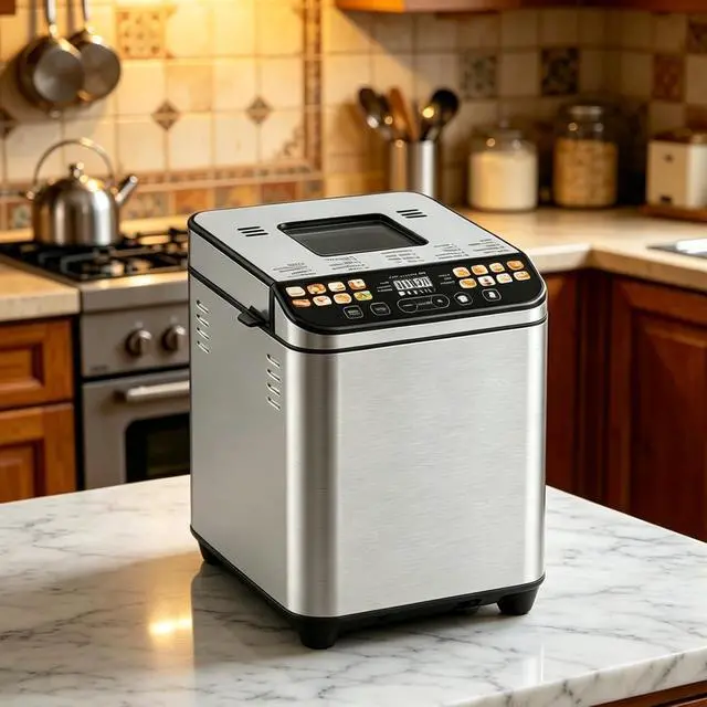 Alt view image 4 of 6 - 25-in-1 Bread Maker Machine, 2LB Automatic Bread Making, 3 Crust Colors & 3 Loaf Sizes, 15H Timer & 1H Keep Warm, Yogurt, Jam, Cake, Rice Wine