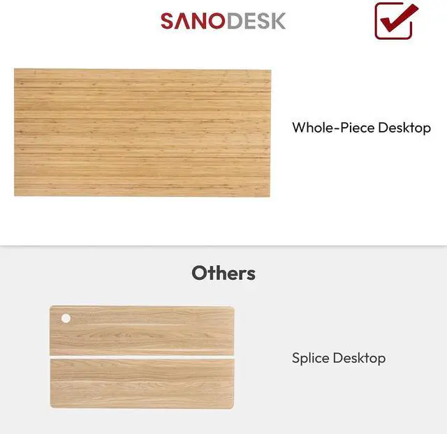 Alt view image 5 of 7 - 60"x230" Solid Bamboo Workbench Top, Heavy Duty Butcher Block Desktop for Garage Workbench, Standing Desk, Office Table, Kitchen Countertop, DIY Projects, Durable Natural Bamboo Board