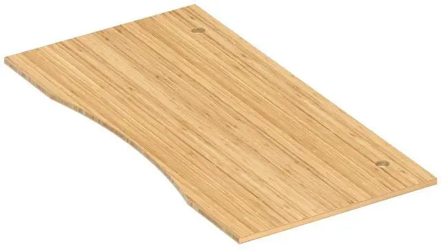 Main image of 48"x24" Solid Bamboo Workbench Top, Heavy Duty Butcher Block Desktop for Garage Workbench, Standing Desk, Office Table, Kitchen Countertop, DIY Projects, Durable Curved Natural Bamboo Board