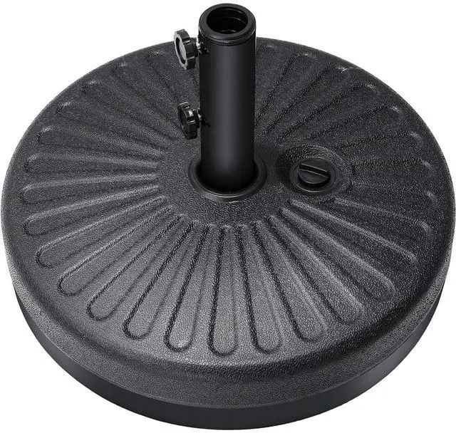 Main image of 80lbs Patio Umbrella Base, Heavy Duty Base for Outdoor Market Umbrella, Fillable Weights with High-Density HDPE Material, Black