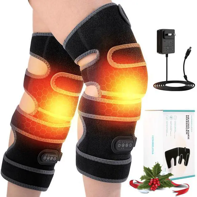 Main image of Heated Knee Massager with Heating Pad for Knee Pain Relief, 5 Vibration & 3 Heating Modes, Perfect Holiday Gift for Men & Women