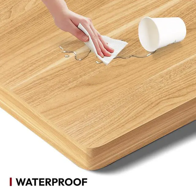 Alt view image 5 of 7 - Universal Tabletop 60"x24"x1" Thickness One-Piece Table Top Rectangular Particle Board for Standing Desk and Home Office Countertop DIY,Maple Desk Top