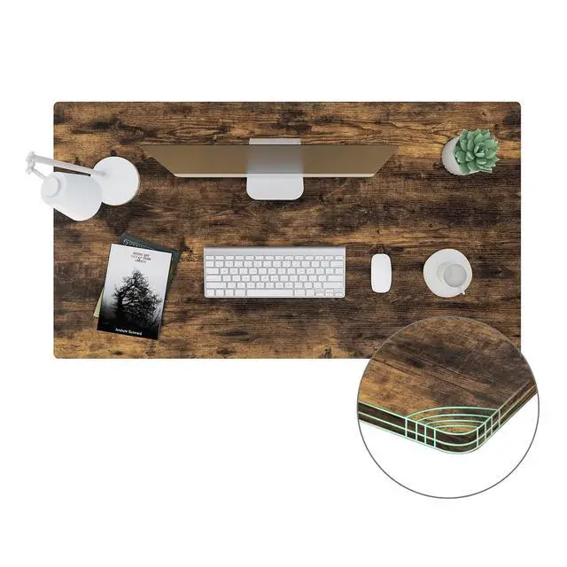 Alt view image 7 of 7 - Whole-Piece Particle Board Table Top for Standing Desk and Home Office Desk DIY, 55x28x1 Inch Rustic Brown Desk Top
