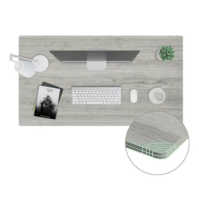 Alt view image 7 of 7 - Whole-Piece Particle Board Table Top for Standing Desk and Home Office Desk DIY, 48x24x1 Inch Grey Oak Veneers Desk Top