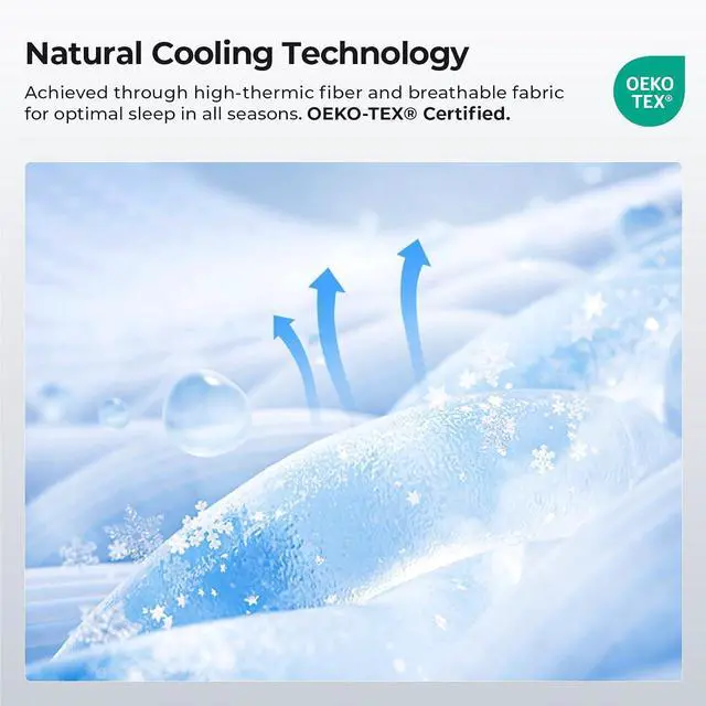 Alt view image 4 of 7 - Cooling Mattress Topper Full Size 2 Inch, Cooling Gel & Bamboo Charcoal Memory Foam Mattress Topper for Back Pain Relief, Firm Dual-Layer Foam Bed Pad with Removable Cover
