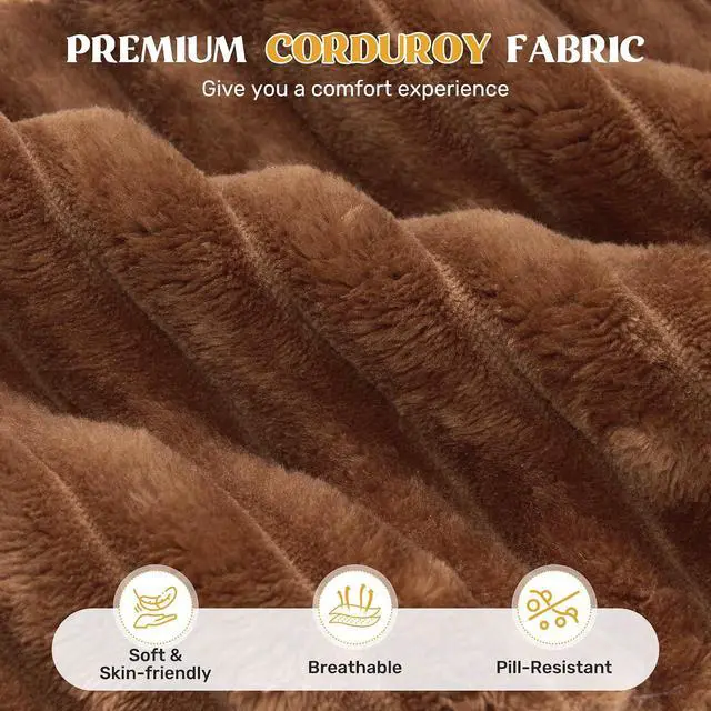 Alt view image 3 of 7 - 112" Modern Curved Cloud Couch, Corduroy Boneless Couches for Living Room with Deep Seat, Memory Foam Compressed Modular Sectional Sofa, No Assembly Required,Brown 1 PCS