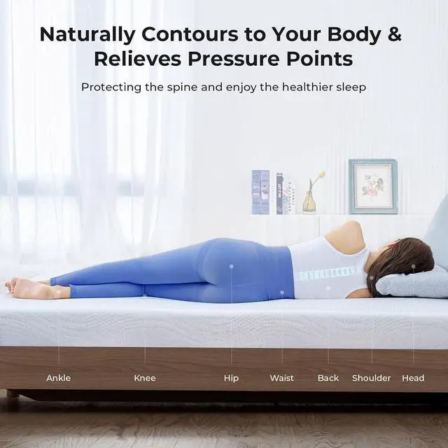 Alt view image 5 of 7 - Cooling Mattress Topper Twin XL Size 3 Inch, Cooling Gel & Bamboo Charcoal Memory Foam Mattress Topper for Back Pain Relief, Firm Dual-Layer Foam Bed Pad with Removable Cover College Dorm