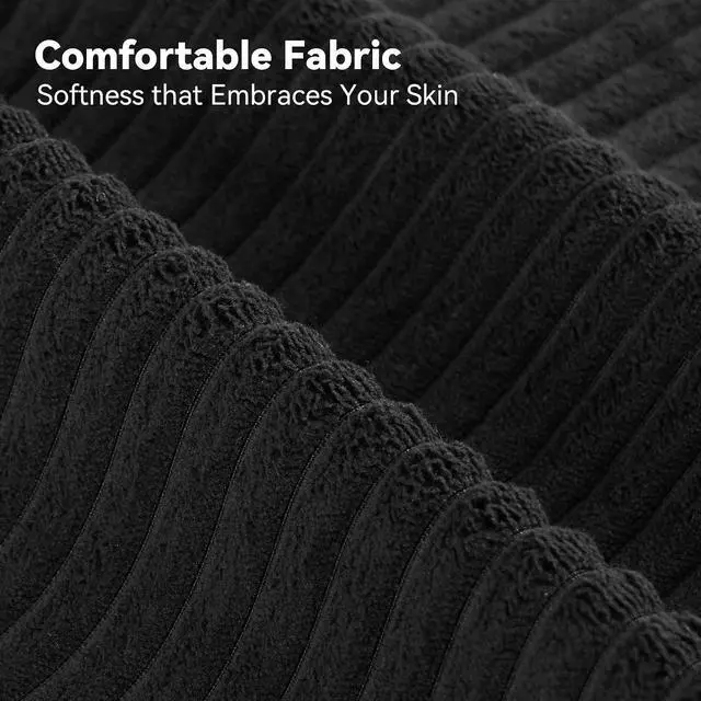 Alt view image 3 of 7 - Convertible Sofa Bed 3-in-1, Pull Out Sleeper Couch with Adjustable Backrest, Loveseat Sofa with Side Storage Pockets,Couch for Apartment, Office, Easy Assembly,Black