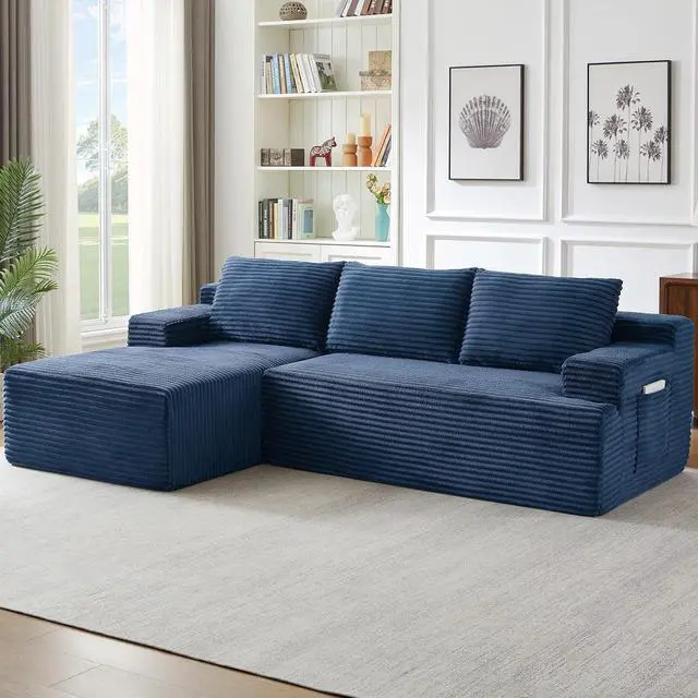 Main image of 95.8" L-Shaped Sectional Couches for Living Room, Cloud Boneless Couch with Deep Seat High Back, Memory Foam Couch for Living Room, Apartment, No Assembly Required
