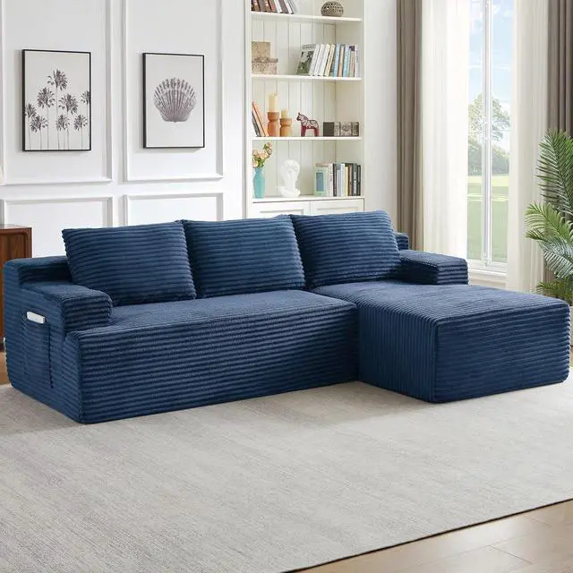 Main image of 95.8" L-Shaped Sectional Couches for Living Room, Cloud Boneless Couch with Deep Seat High Back, Memory Foam Couch for Living Room, Apartment, No Assembly Required