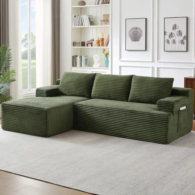 Main image of 95.8" L-Shaped Sectional Couches for Living Room, Cloud Boneless Couch with Deep Seat High Back, Memory Foam Couch for Living Room, Apartment, No Assembly Required