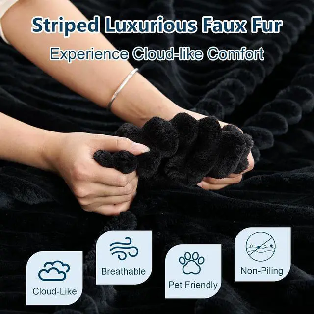 Alt view image 5 of 6 - Cloud Modular Sectional Couch for Living Room,Large U-Shaped Floor Sofa Set with 6 Pillows, 134x69.7 Fluffy Deep-Seat Comfy Corduroy Sofa with Left & Right Chaise Lounges, No Assembly (Black)