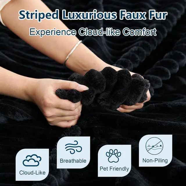 Alt view image 5 of 6 - Cloud Modular Sectional Couch for Living Room, Large U-Shaped Floor Sofa Set with Ottoman & 7 Pillows, 167x69.7 Comfy Fluffy Deep-Seat Corduroy Sofa, No Assembly Required (Black, Left-Facing Chaise)