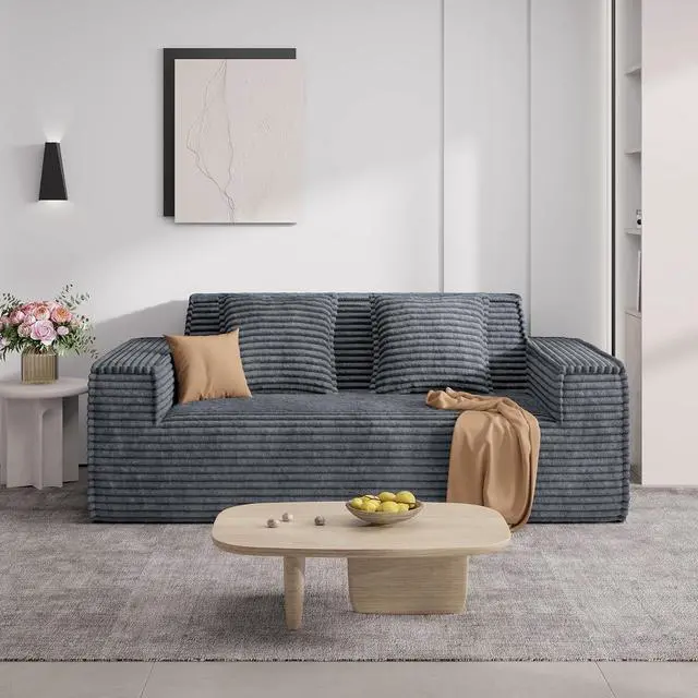 Main image of 75'' Modern Loveseat Sofa, No Assembly Required Comfy Deep Seat Couches 1 pcs for Living Room, Bedroom, Apartment