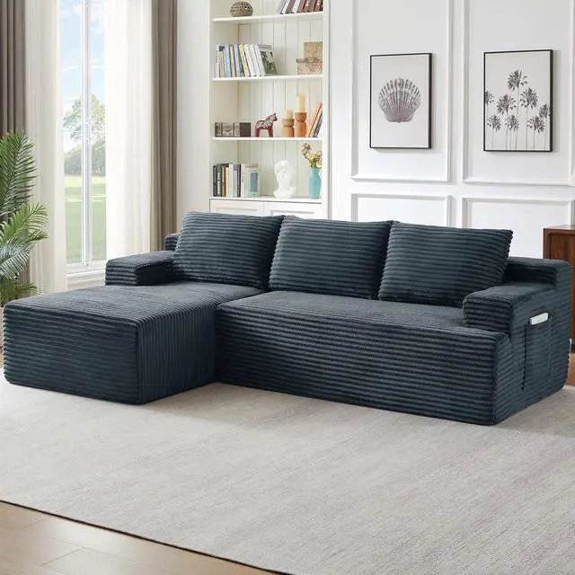 Main image of 95.8" L-Shaped Sectional Couches for Living Room, Cloud Boneless Couch with Deep Seat High Back, Memory Foam Couch for Living Room, Apartment, No Assembly Required